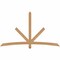Ekena Millwork Alberta Smooth Timber Gable Bracket, Western Red Cedar, 84"W x 49"H x 3 1/2"D x 3 1/2"F, 14/12 Pitch GBW084X49X0404ALB00SWR - alternate 1